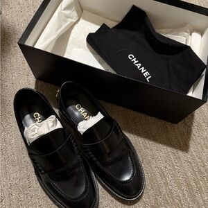 Chanel Black Loafers